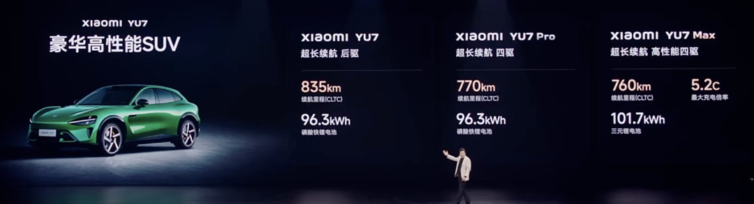 雷军宣布小米YU7全系标配激光雷达!强调了11次“安全”