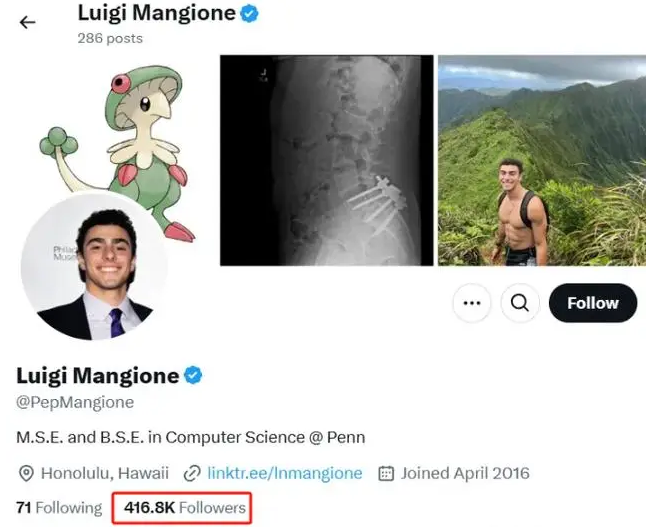 保险公司高官被枪杀,吊诡的是,案件杀手被赐予现代罗宾汉称号,获得广泛同情。X截图