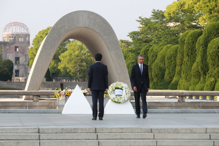 ◆2016年5月,时任美国总统奥巴马访问广岛。