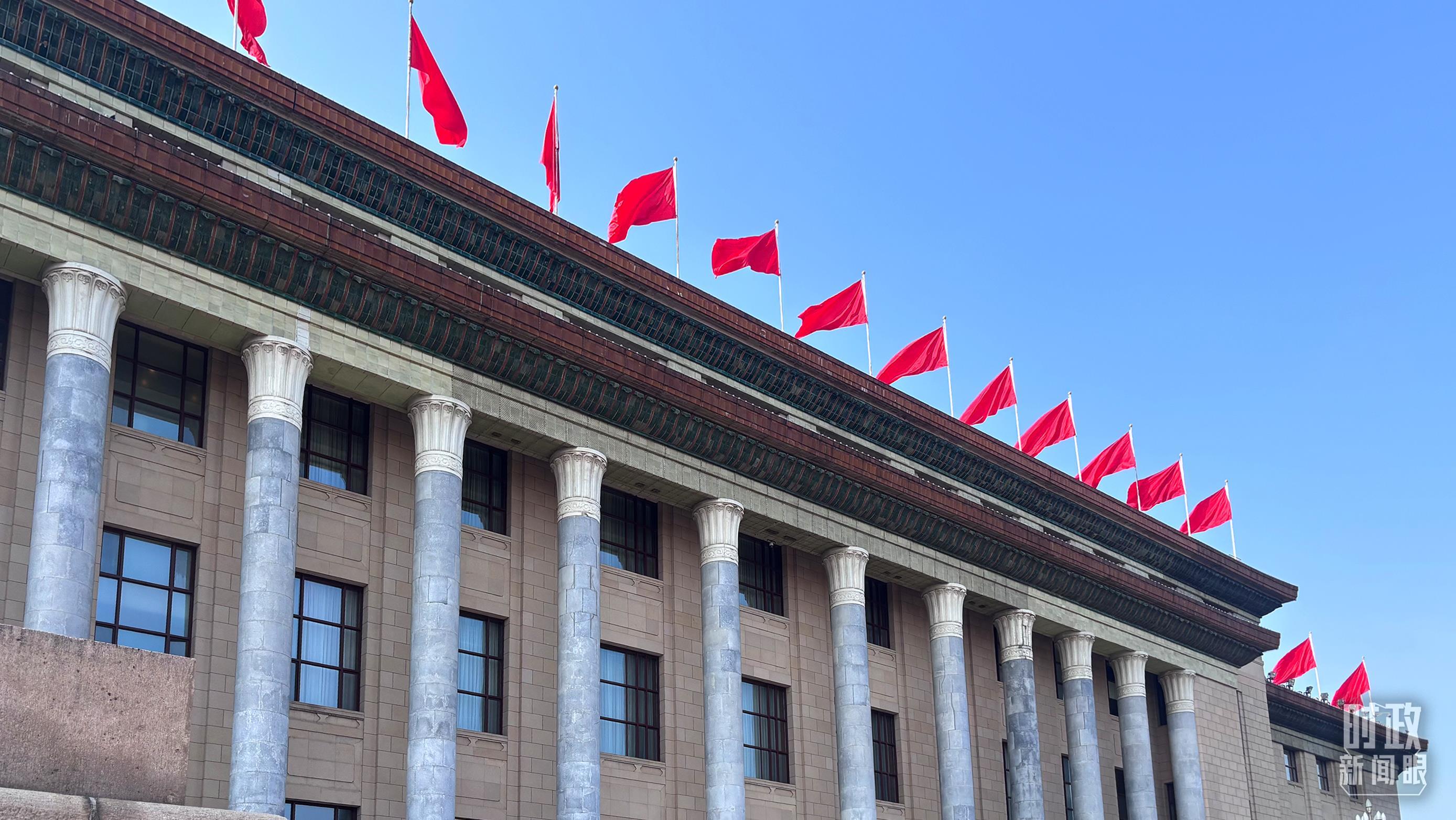 △9月2日的人民大会堂。（总台央视记者金雨秋拍摄）