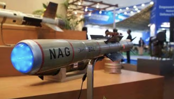 “纳格”反坦克导弹 资料图 图源:印度新德里电视台