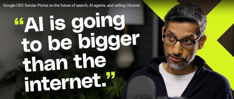 谷歌CEO万字访谈:吐槽OpenAI发布时间,回应Chrome出售传闻