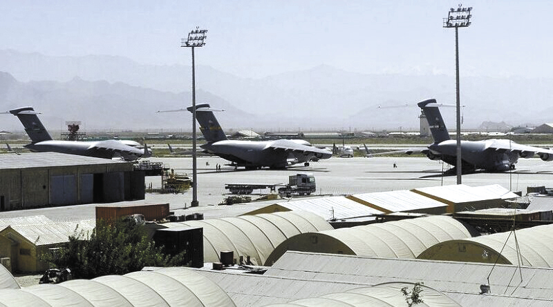 巴格拉姆空军基地可以起飞大型运输机。 （图源：美国空军）