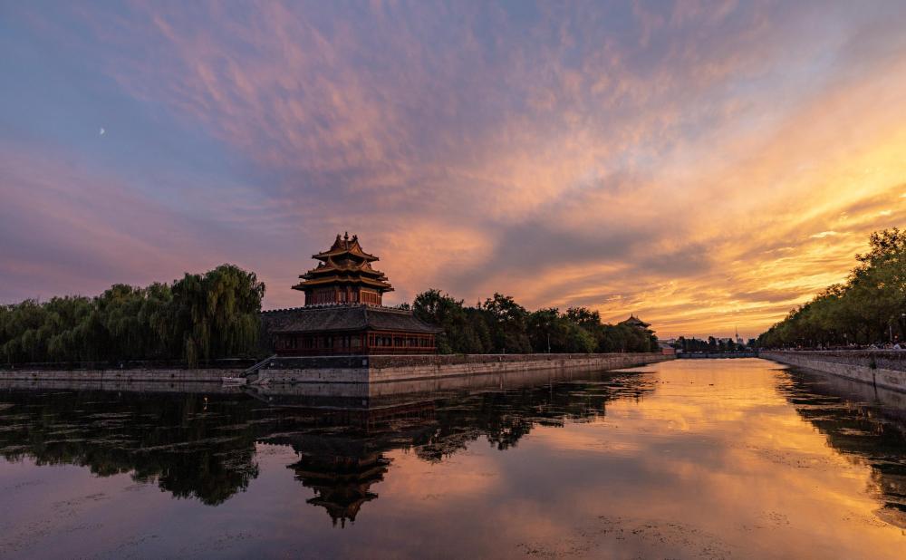 2025年/角楼晚霞/摄影:白雪飞