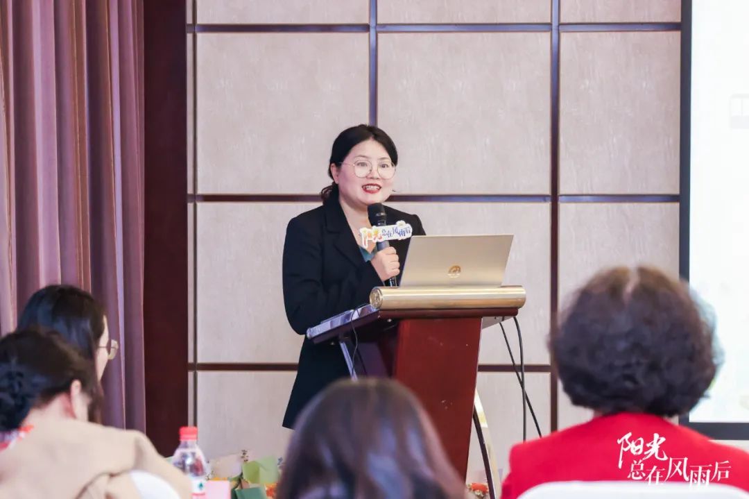 ▲ 北京同心圆慈善基金会总干事郑惠丹女士致辞