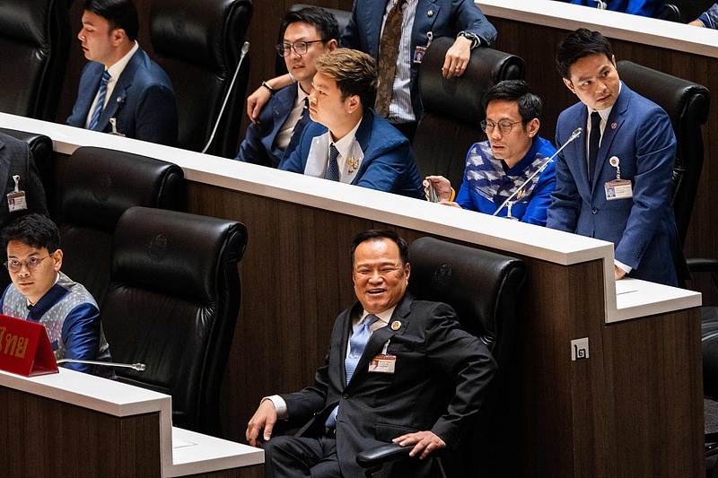 9月5日,阿努廷出席泰国国会会议 视觉中国