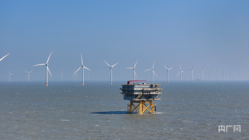 苍南1号海上风电项目现场(央广网发 吴宝春 摄)