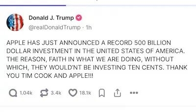 库克总能赢得白宫欢心