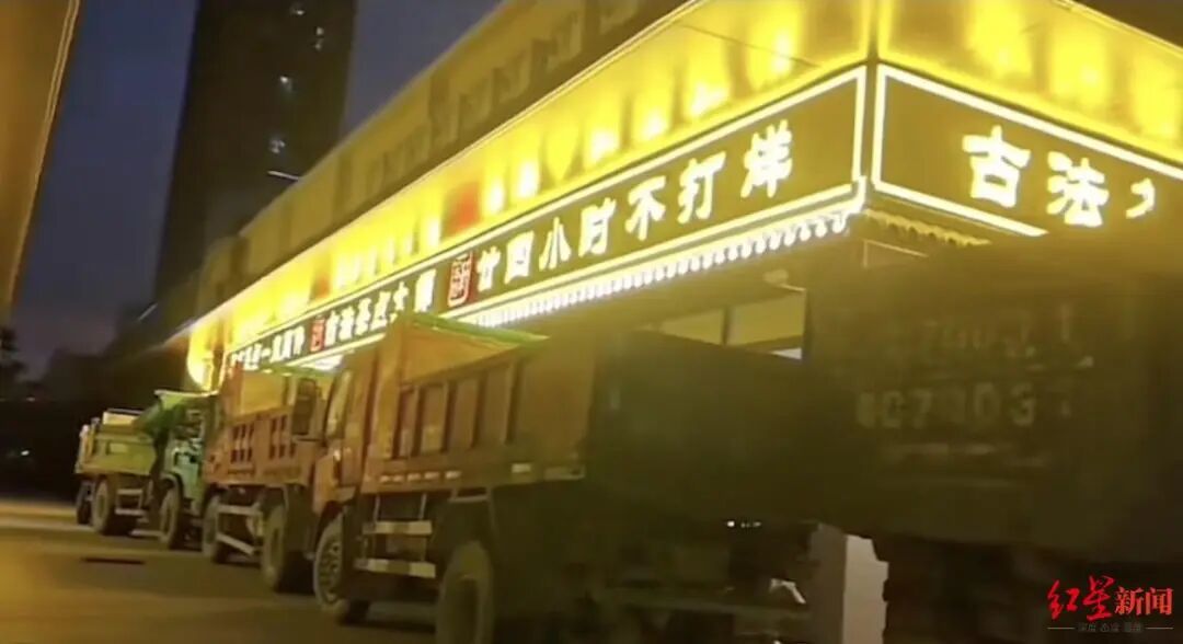 ▲廣東多家餐館租大卡車防臺風(fēng)