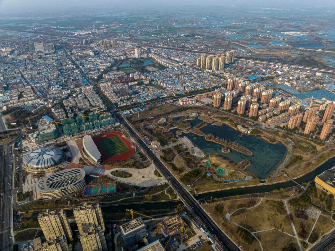 航拍长丰县风光。图/图虫创意