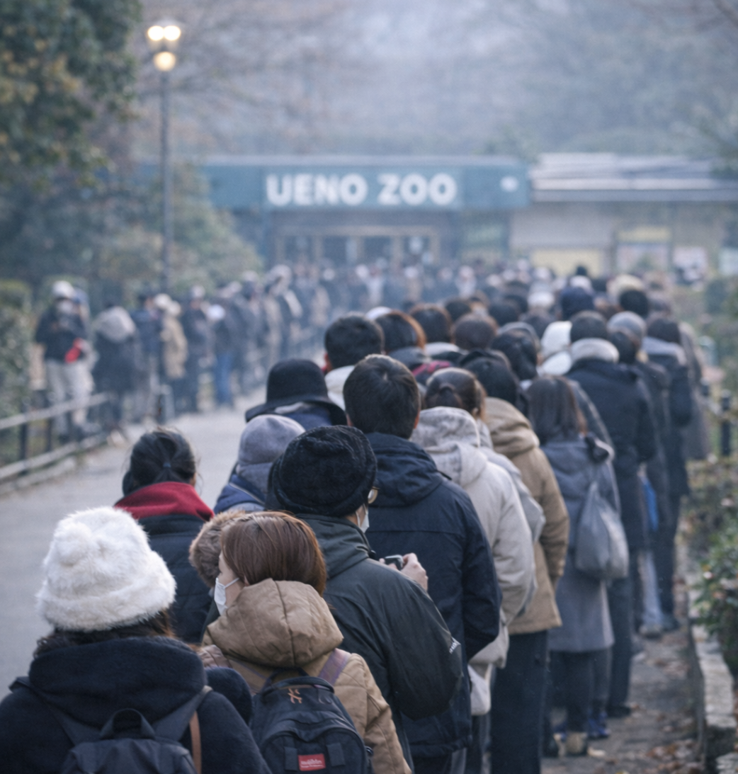 上野动物园现场 AI形象图