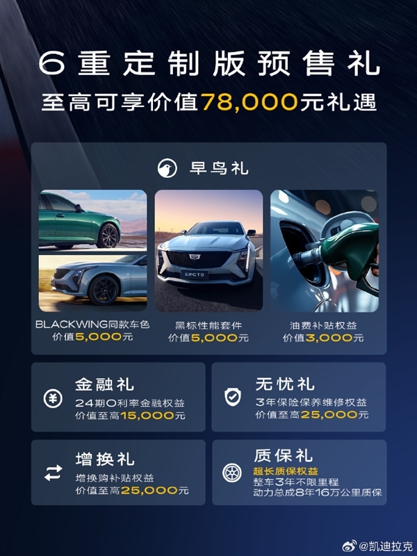 至高价值78000元权益!凯迪拉克全新CT5正式开启预售