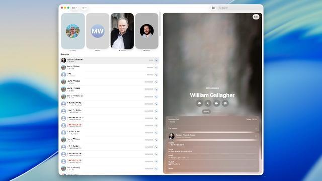 苹果macOS 26 Tahoe扩展电话应用,Mac上可直接接打电话