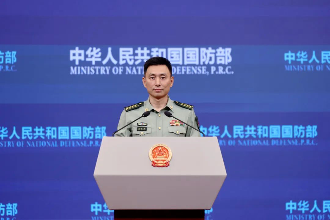 国防部新闻发言人张晓刚大校 资料图 图源:国防部网站