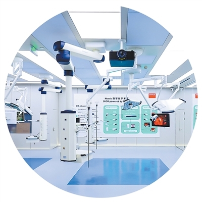 巴可（苏州）医疗科技有限公司展厅内的投影设备。