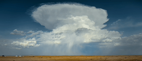 积雨云与空气对流