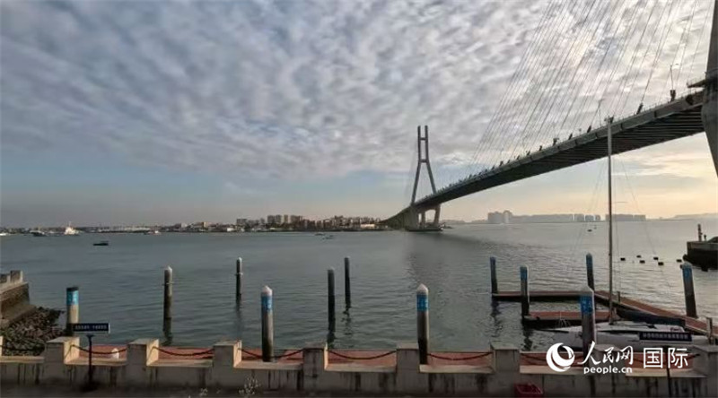 海南省儋州市洋浦大桥。人民网 萨拉·阿芙泽尔摄