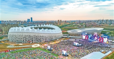 “长春哦啦音乐节”现场。   　　长影集团供图