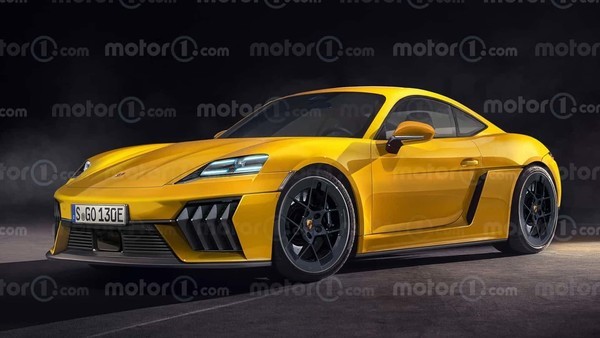 保时捷718 Cayman EV渲染图