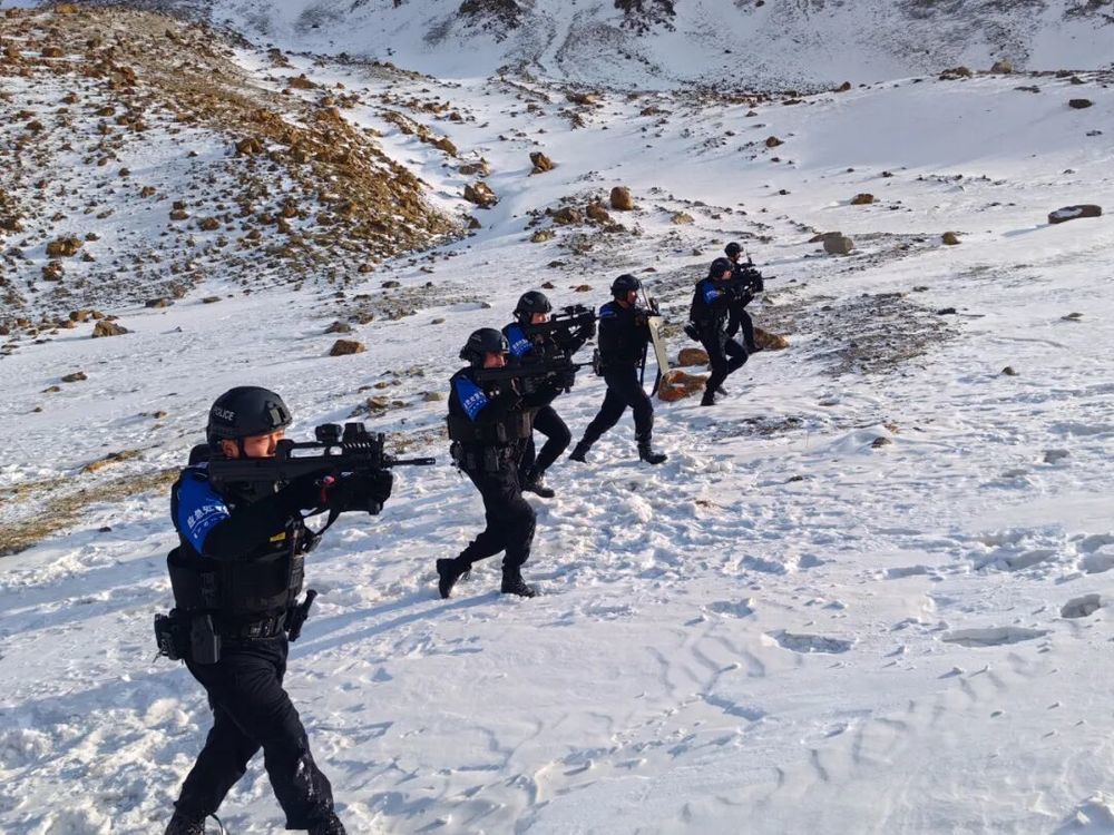 民警实战训练画面