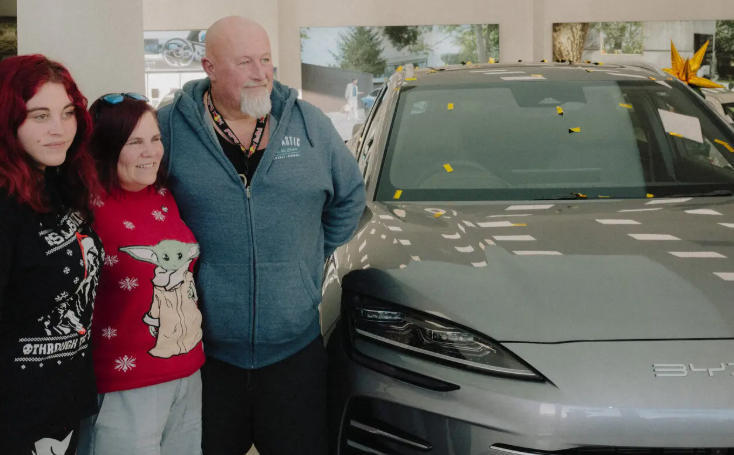 英国家庭刚刚购买了一辆比亚迪插电式混合动力SUV 美媒