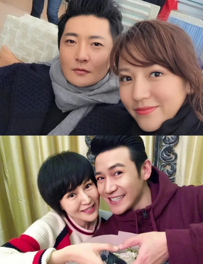 比如郭京飞和陆毅,是分别娶了一对亲姐妹的连襟;明明两个看起来八竿子