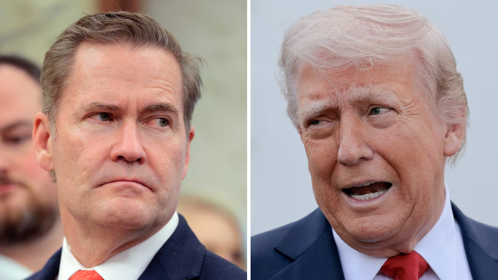 华尔兹和特朗普 资料图片 图源：美媒