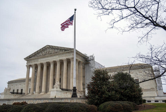 △美國最高法院(資料圖)