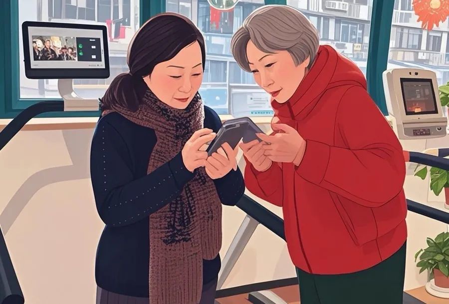 秋金和谢菲在健身房里结成了看病的搭子。
