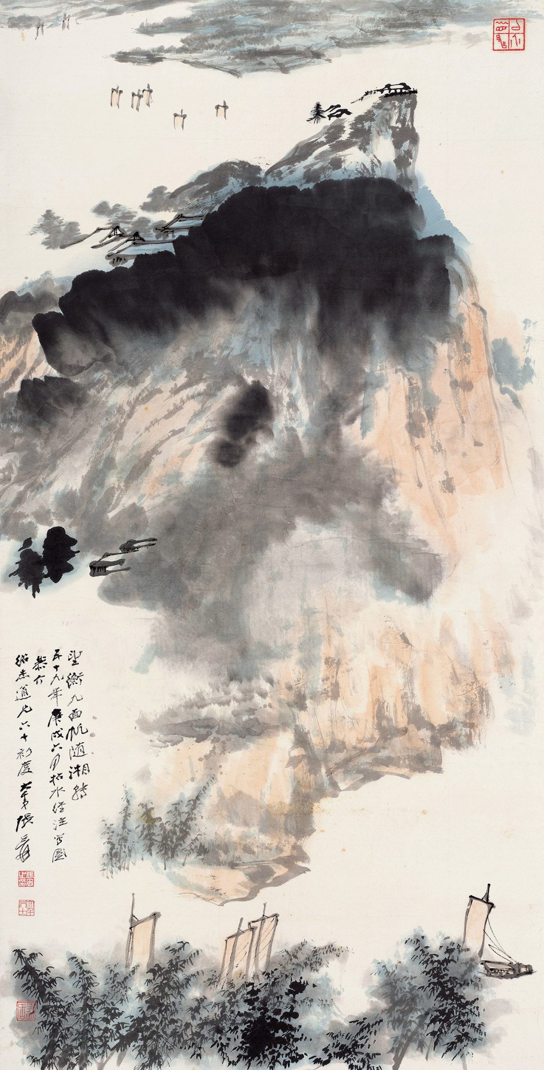 张大千的山水画（高清百图）_凤凰网