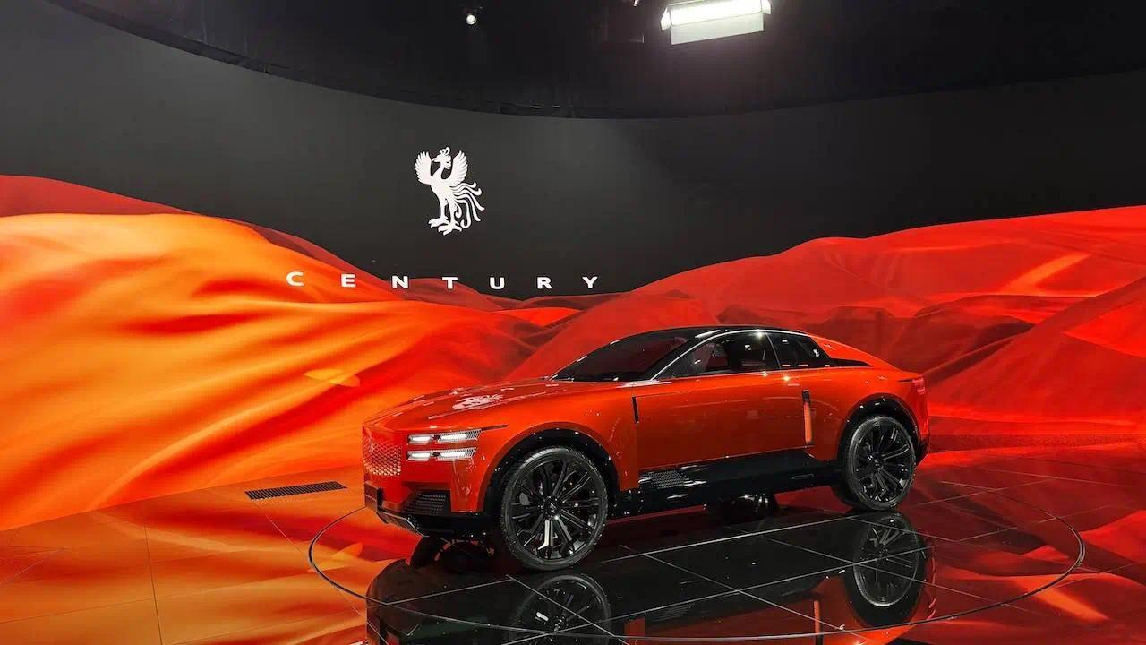 ▲世极SUV在车展展台