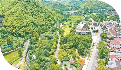 日前拍摄的浙江省湖州市安吉县余村景色。新华社记者 毛竹摄