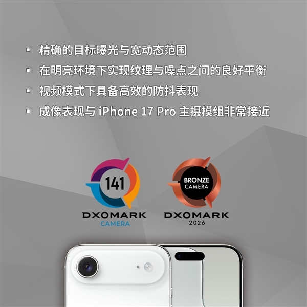 iPhone Air DXO评分141：凭单摄与iPhone 13 Pro、小米11 Ultra并列