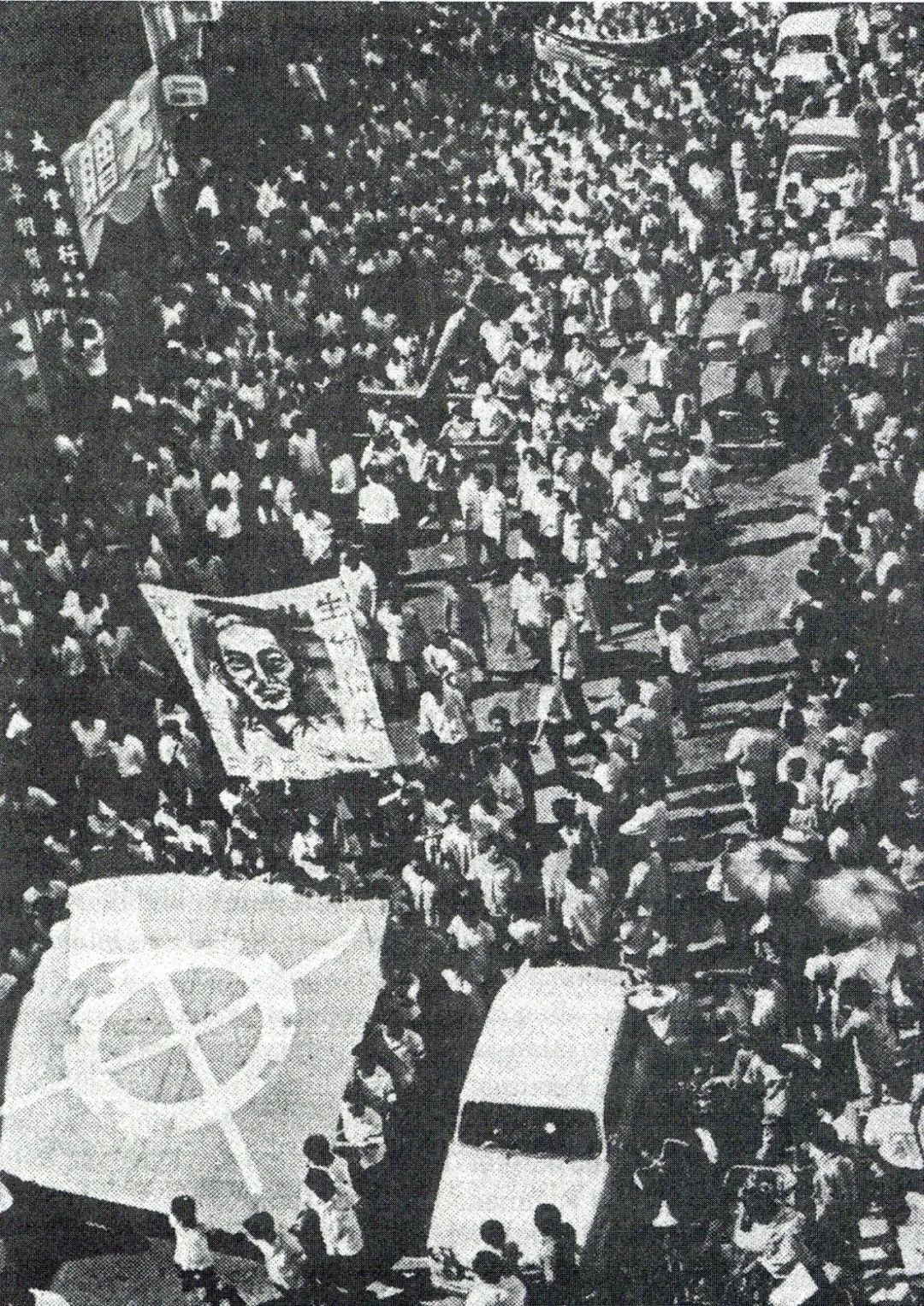 ◆“五一三事件”骚乱现场。