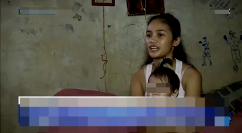 ▲一位菲律宾女子讲述:17岁时生下孩子,之后就被孩子的生父抛弃