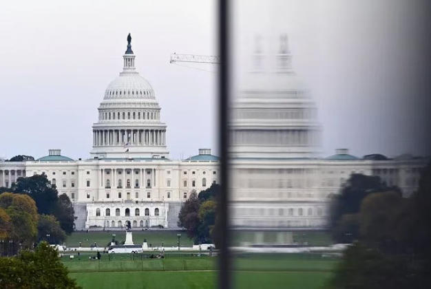 ▲美国国会大厦 新华社记者 李睿 摄