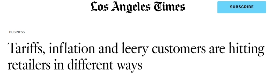 《洛杉矶时报》（LA Times）报道截图