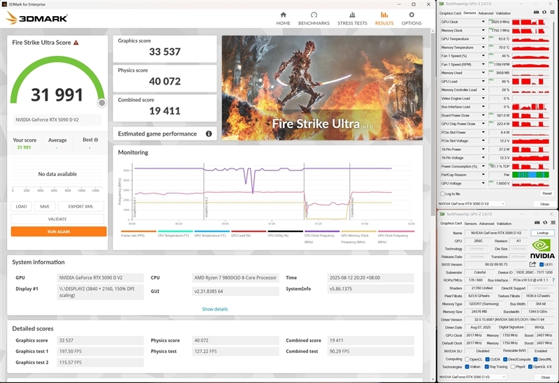 性价比甚至更强!七彩虹iGame RTX 5090 D v2 Vulcan OC 24GB首发评测:领先5080 50%