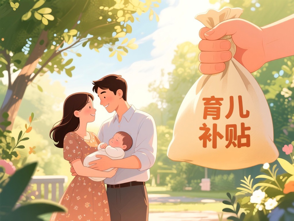 国家育儿补贴方案公布 3周岁以下每孩每年3600元。AI生成 图