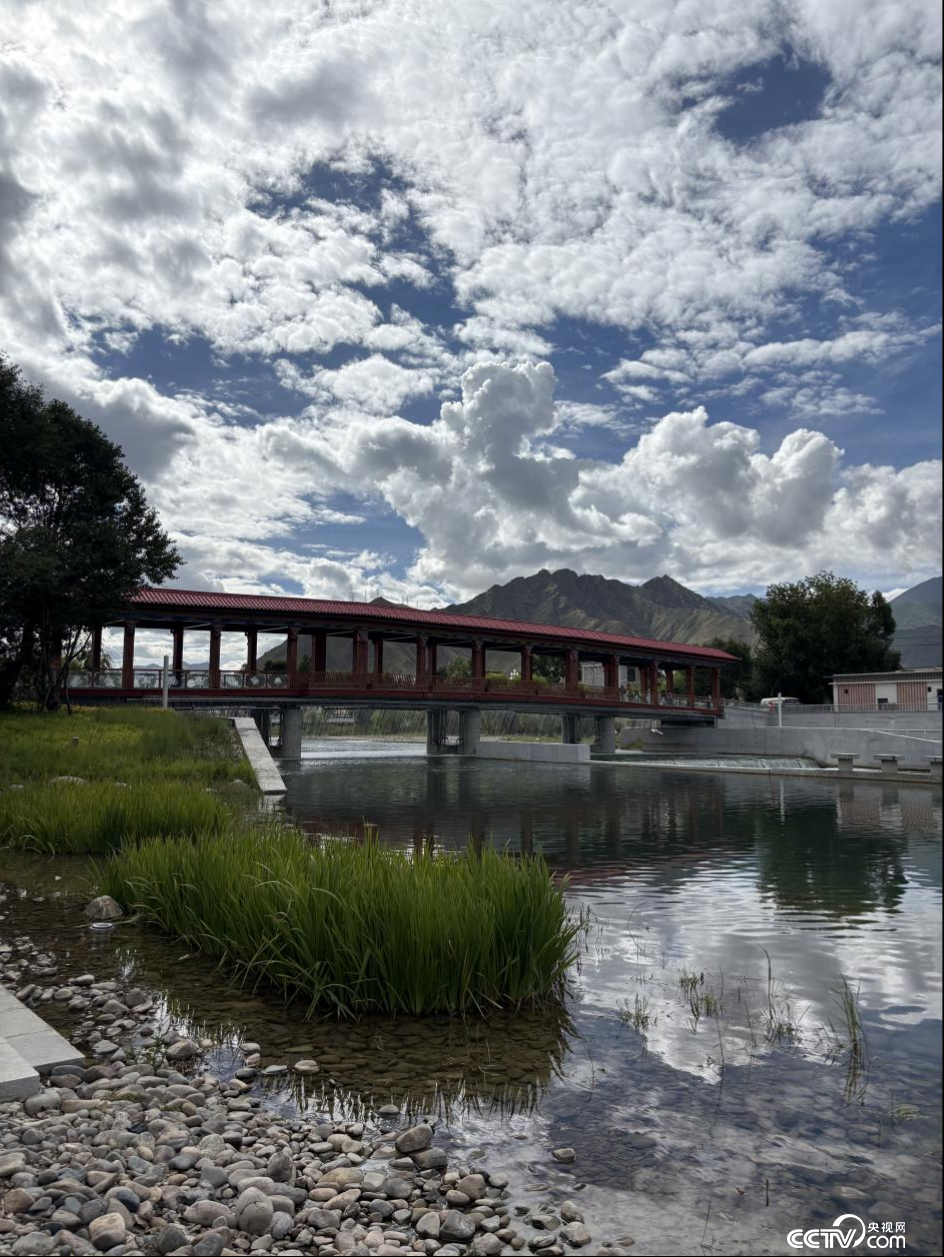 拉萨两岛内河生态治理工程下游段(摄影 李婷婷)