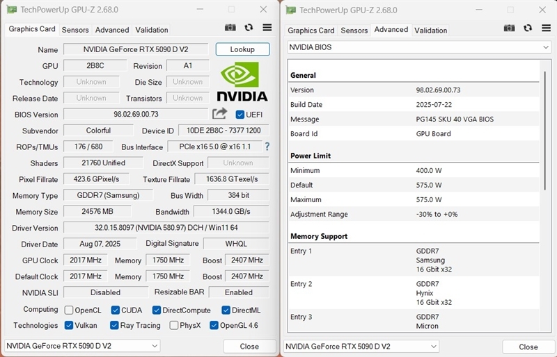 性价比甚至更强!七彩虹iGame RTX 5090 D v2 Vulcan OC 24GB首发评测:领先5080 50%