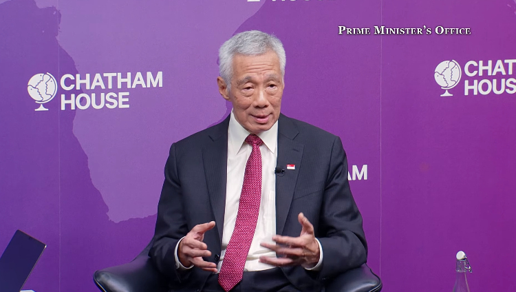 新加坡国务资政李显龙 视频截图