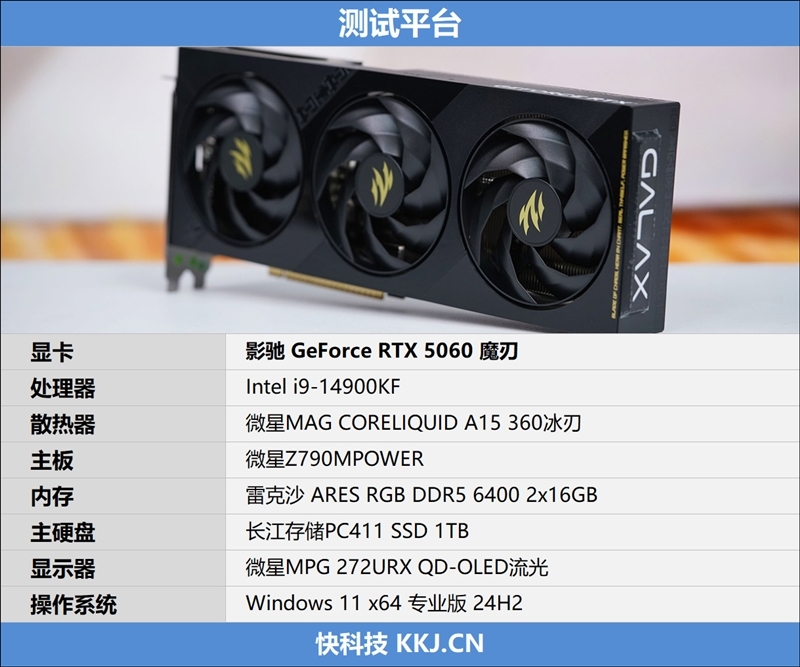 影驰RTX 5060魔刃显卡评测:SSF-Ready甜点 小型机箱也有不错的游戏性能
