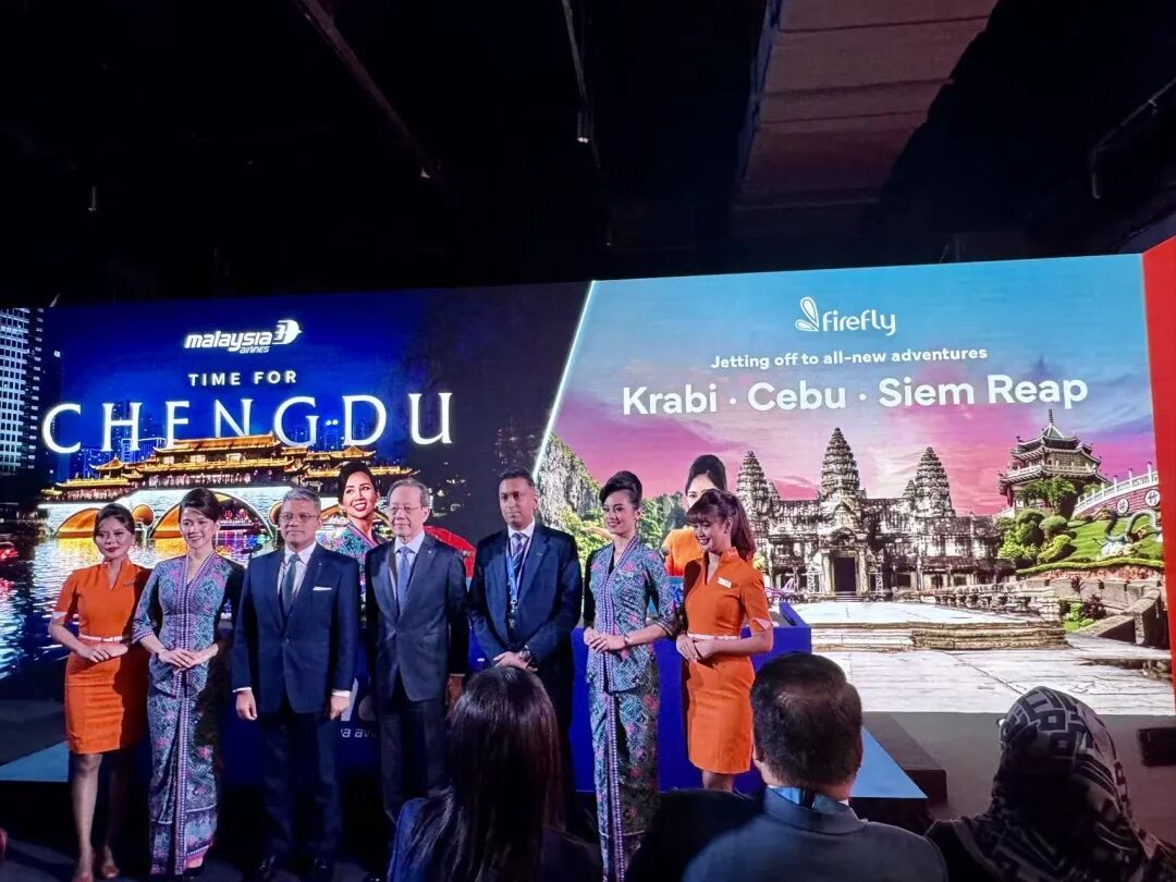 马来西亚航空宣布2026年新开吉隆坡到成都的新航线。摄/王静仪