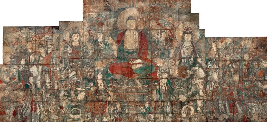 山西洪洞县广胜寺壁画《炽盛光佛经变图》,现藏于美国堪萨斯纳尔逊博物馆。