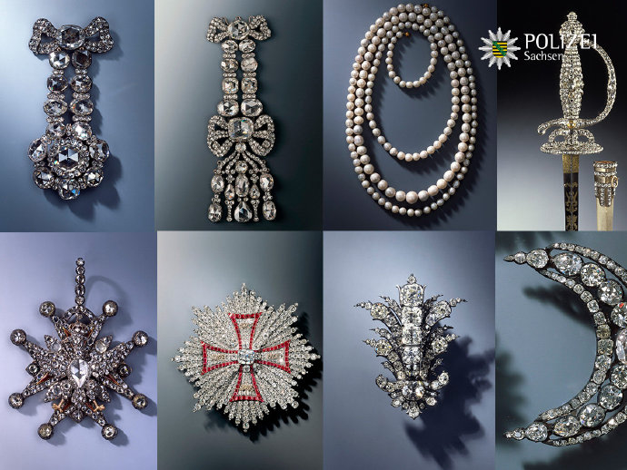 当年失窃物品中的一部分丨萨克森警察部门