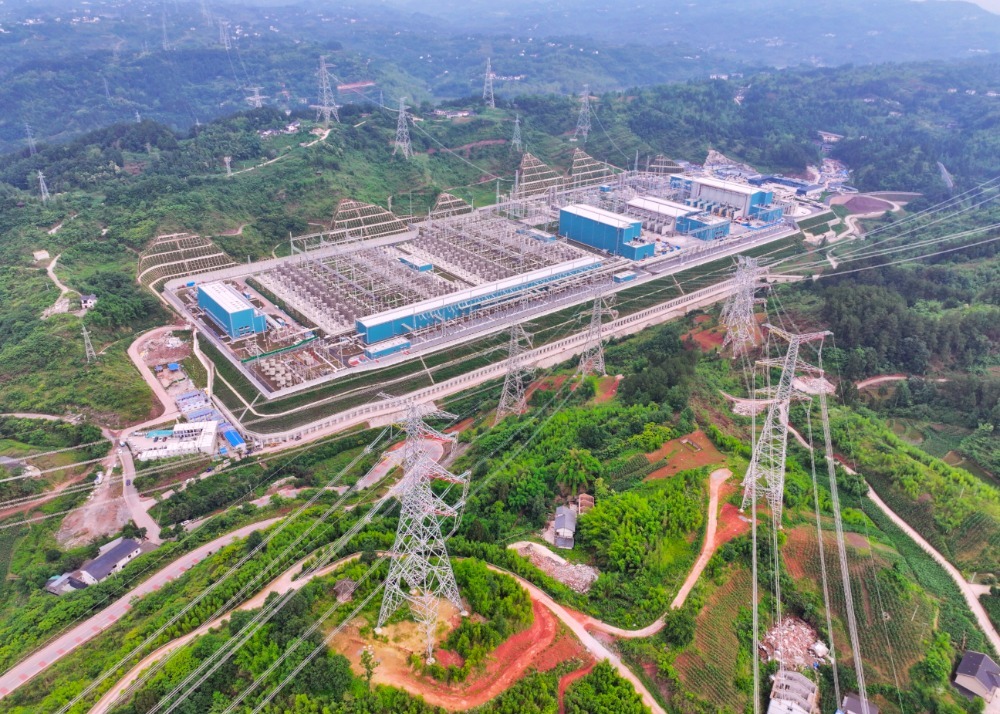 ▲6月5日，渝北&plusmn;800千伏换流站。记者 崔力 摄/视觉重庆