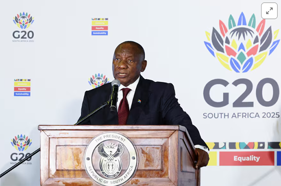 南非总统拉马福萨 路透社