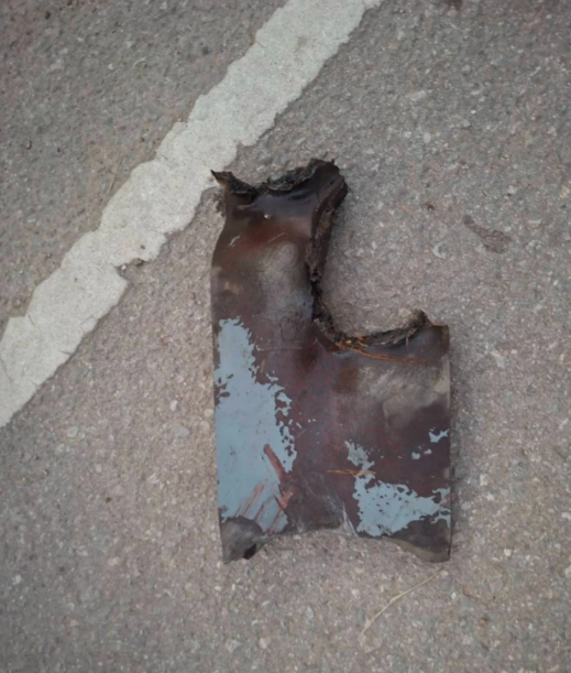 ▲落入泰国境内的金属碎片