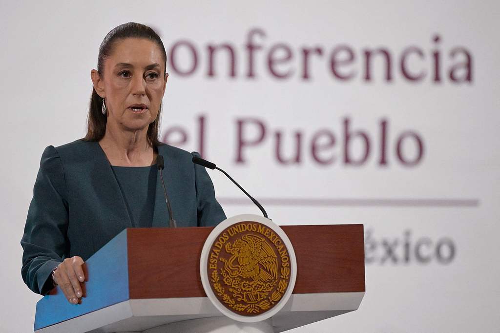 △墨西哥總統辛鮑姆(資料圖)